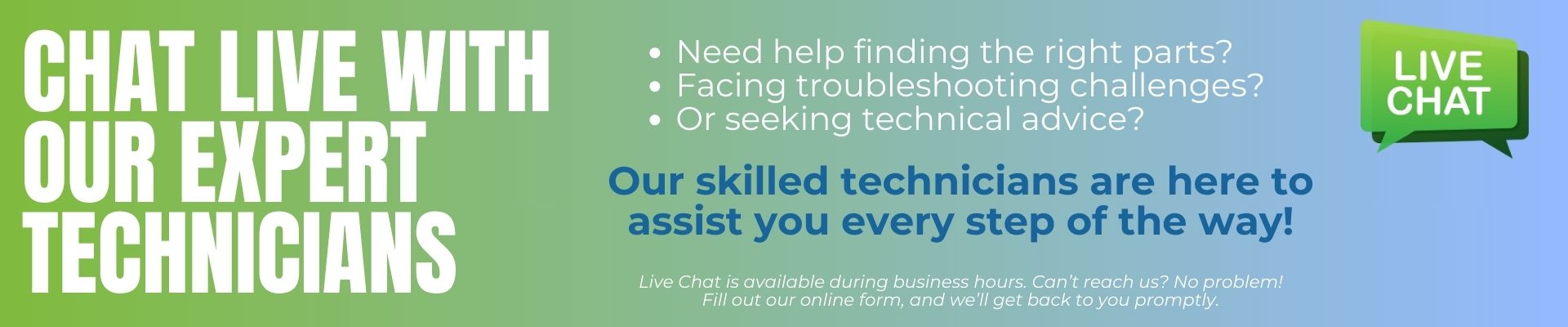 Chat live with our expert spa and hot tub technicians!